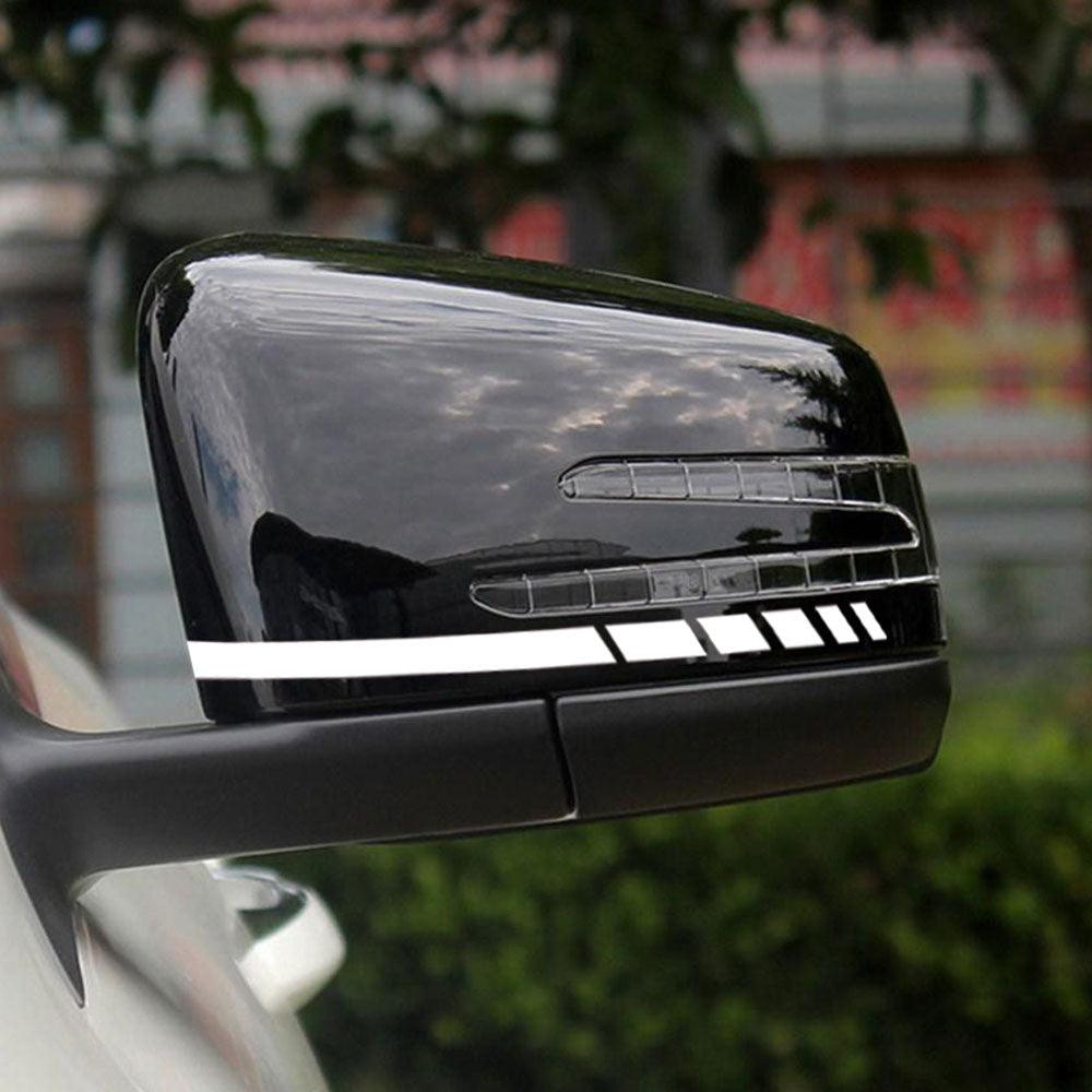 1Pair Car Rear View Mirror Sticker Reflective Decal Vinyl Sticker Decal Stripe Sticker Car Rear View Mirror Stickers Car Body Stickers Waterproof Reflective Car Side Stickers Auto Side Stripe Decals Side Mirror Reflective Decals Auto Rearview Stickers