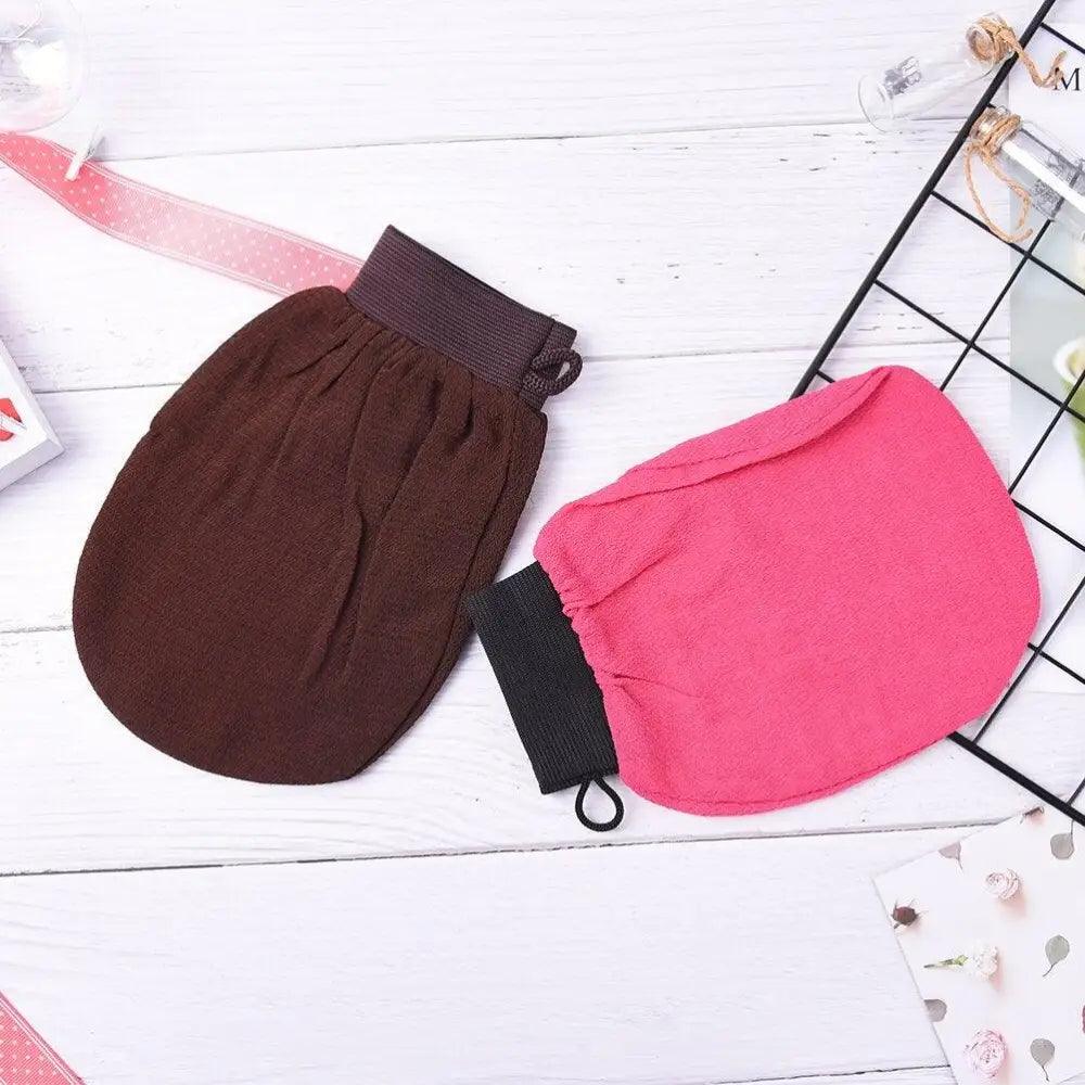 1PC Colorful Shower Bath Magic Peeling Glove Modern Exfoliating Tan Removal Skincare Soft Gloves For Shower Body Scrubber Bath Accessories
