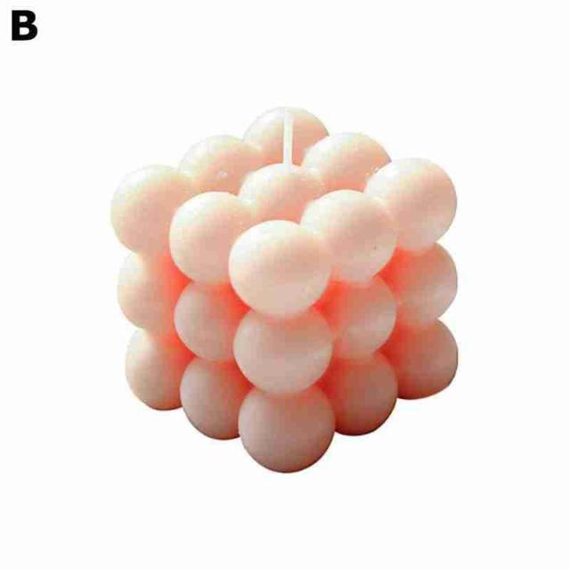 1pc Cube Wax Fragrance Candle Bougie Rose Scented Candles Cute Wax Candles Cube Scented Candle Handmade Decorative Candle Hand Poured Scented Candle Home Decor Candle for Bedroom Aesthetic Home Geometric Decoration Cube Wax Fragrance Candle