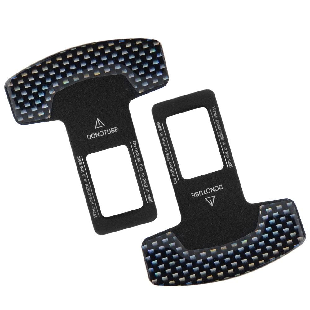 1pc\2pcs Car Safety Belt Buckle Clip Car Seat Belt Stopper Plug Vehicle Mount Bottle Opener Universal Interior Accessories Universal Seat Belt Buckle Auto Metal Seat Belts Clip Alarm Stoppers for Car Seats Belt Buckles, Auto Metal Belt Plugs Car Seat