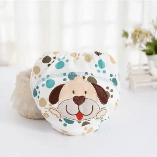 1Pcs Cute Baby Diapers Reusable Nappies Cloth Diaper Washable Cotton Training Pants Panties