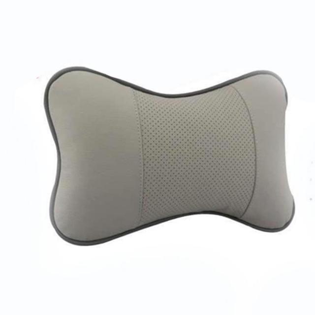 1pcs Universal Car Neck Pillows PVC Leather Breathable Mesh Auto Car Neck Rest Headrest Cushion Headrest Pillow Pillow Neck Pillows Both Side Pu Leather Pack Headrest Fit for Most Cars Filled Fiber Universal Car Pillow Car Interior Accessories