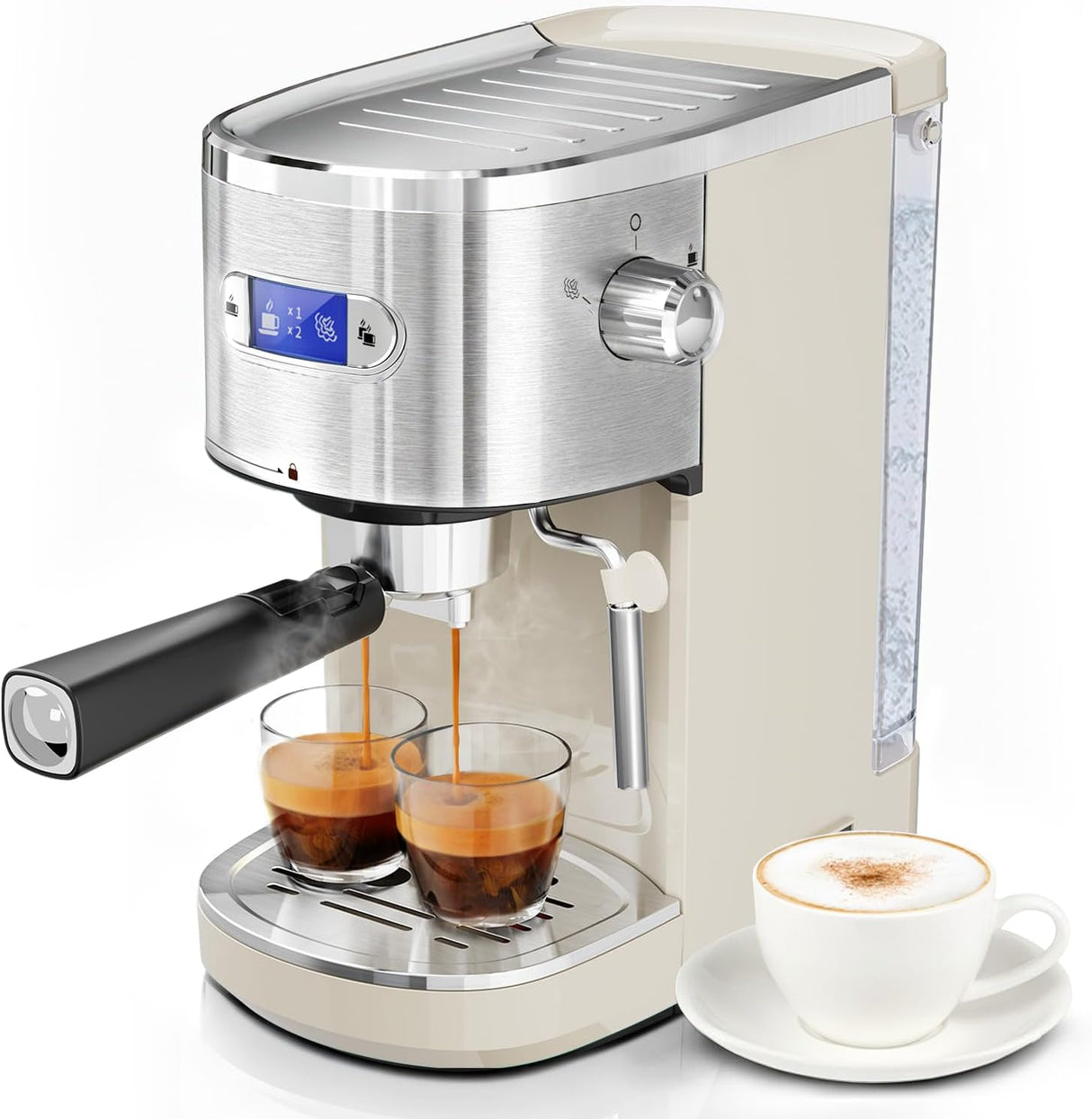 2 in 1 Espresso Machines Support Capsule Coffee Automatic Cappuccino Coffee Maker CM8054