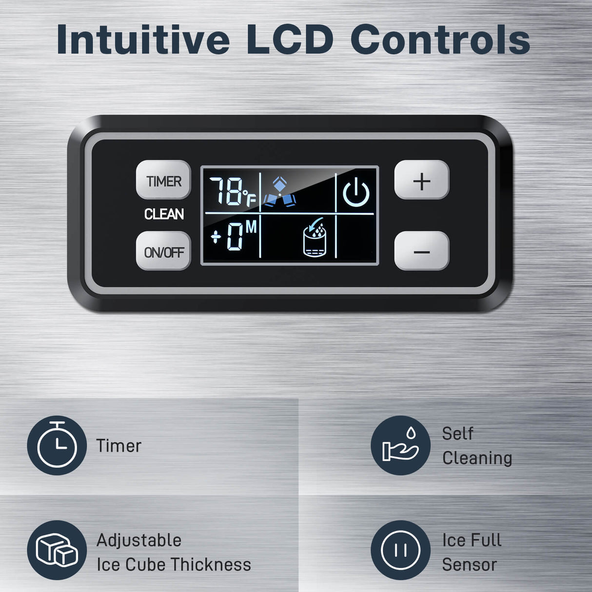 200LBS Freestanding Commercial Ice Maker Z5895