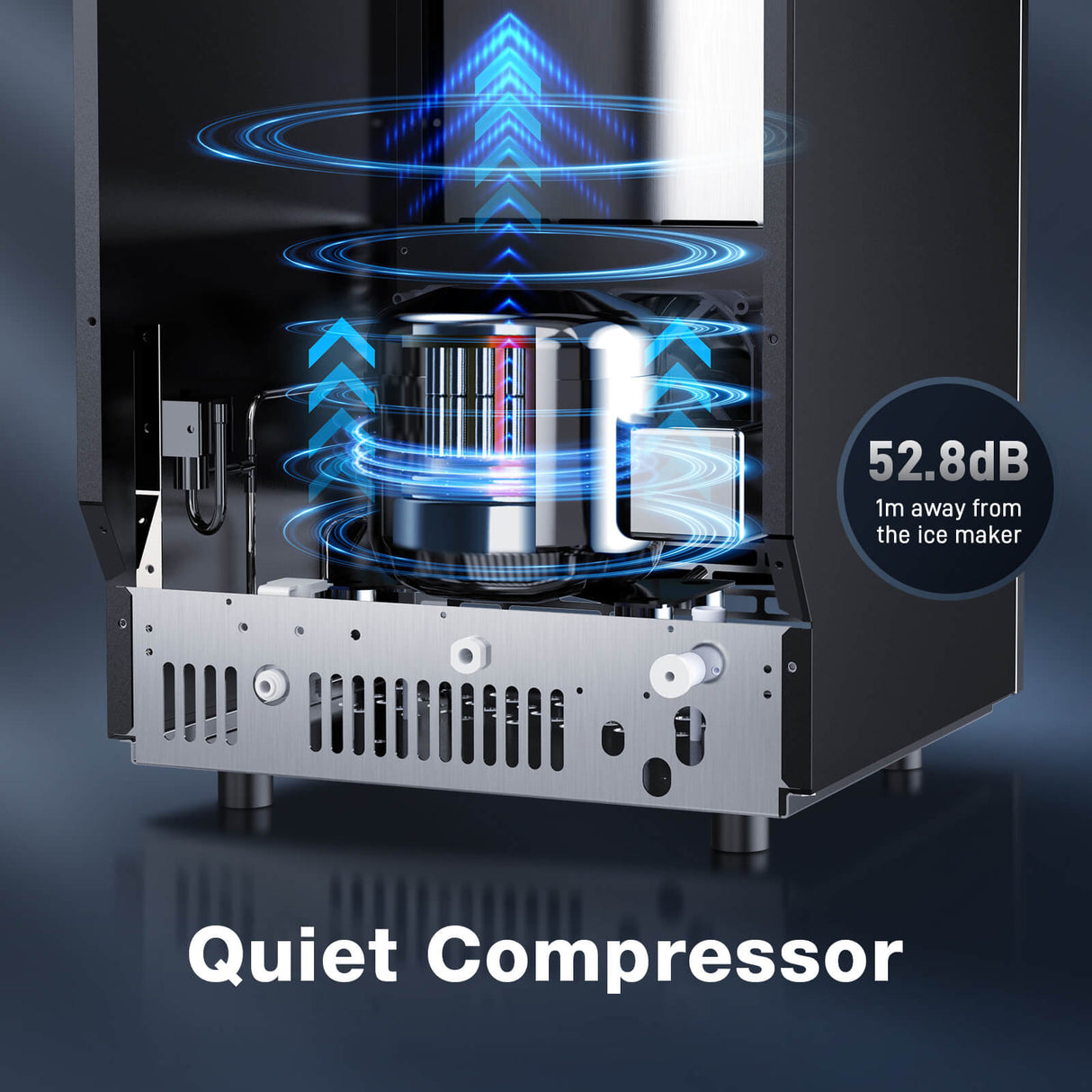 200LBS Freestanding Commercial Ice Maker Z5895