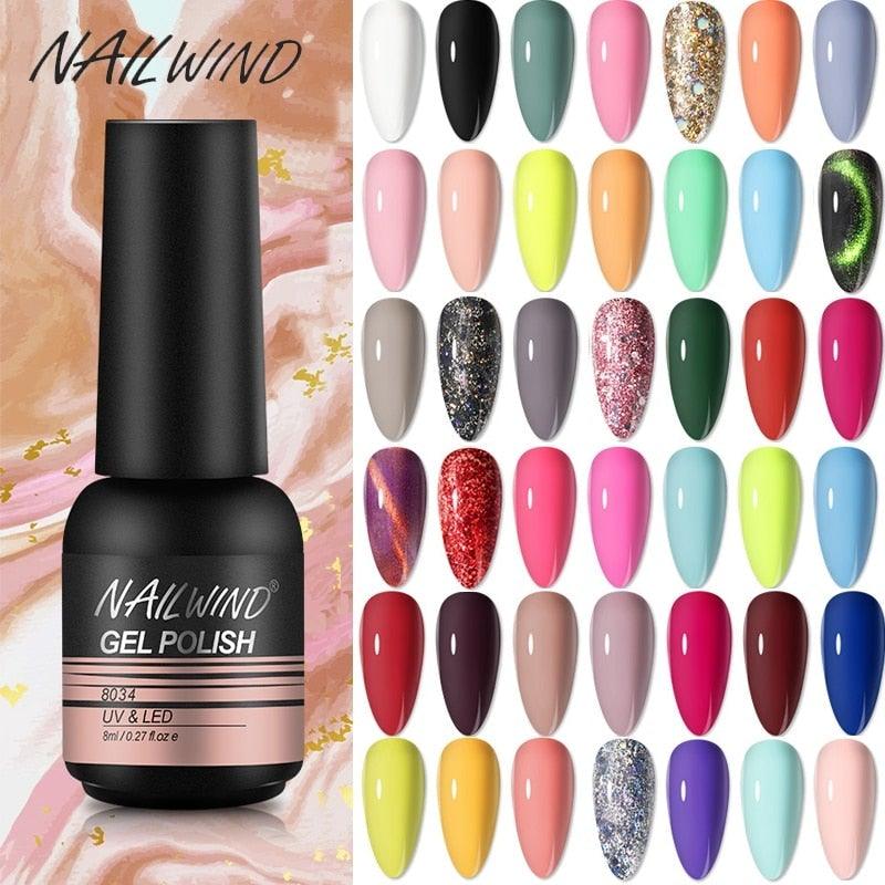NEW TREND Modern fashion Red Gel Nail Polish For Nails Permanent UV LED 8ml Matte Glossy High Quality Fashion Design For Women and Ladies