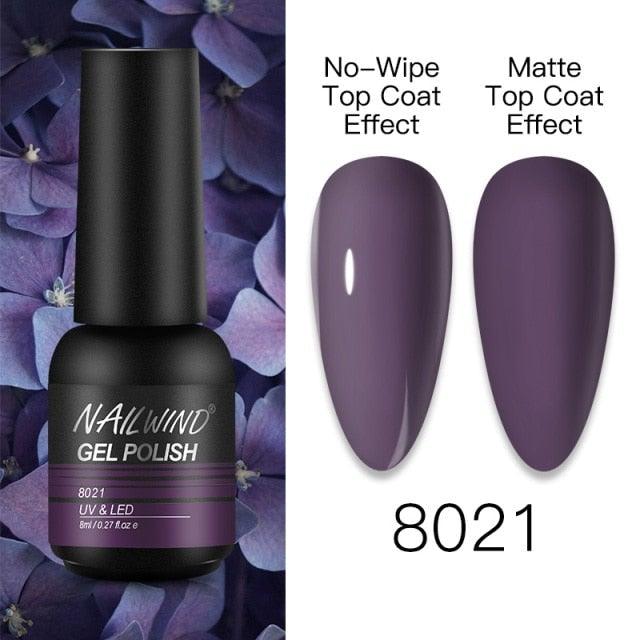 NEW TREND Modern fashion Red Gel Nail Polish For Nails Permanent UV LED 8ml Matte Glossy High Quality Fashion Design For Women and Ladies