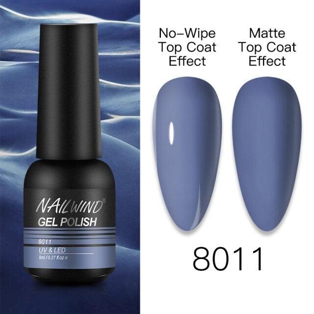 NEW TREND Modern fashion Red Gel Nail Polish For Nails Permanent UV LED 8ml Matte Glossy High Quality Fashion Design For Women and Ladies