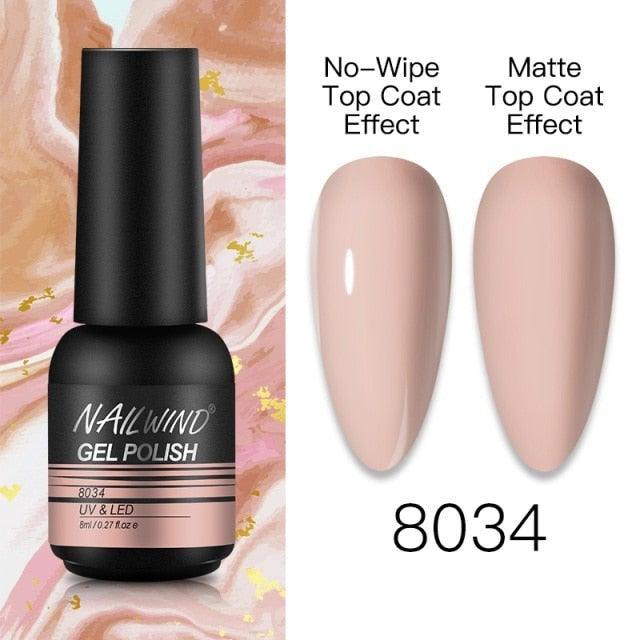 NEW TREND Modern fashion Red Gel Nail Polish For Nails Permanent UV LED 8ml Matte Glossy High Quality Fashion Design For Women and Ladies