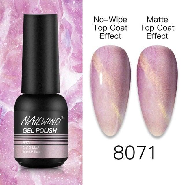 NEW TREND Modern fashion Red Gel Nail Polish For Nails Permanent UV LED 8ml Matte Glossy High Quality Fashion Design For Women and Ladies