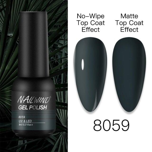 NEW TREND Modern fashion Red Gel Nail Polish For Nails Permanent UV LED 8ml Matte Glossy High Quality Fashion Design For Women and Ladies