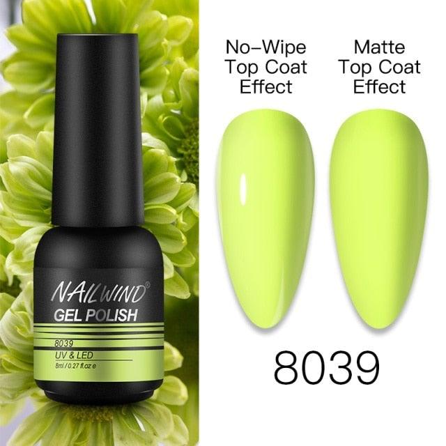 NEW TREND Modern fashion Red Gel Nail Polish For Nails Permanent UV LED 8ml Matte Glossy High Quality Fashion Design For Women and Ladies