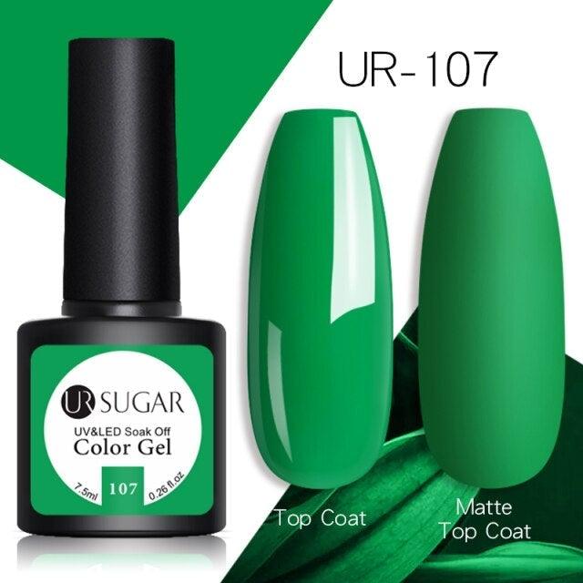 2022 Modern Spring Green Gel Nail Polish Colorful UV LED Long Lasting Varnish Modern High Quality Design For Girls and Womens