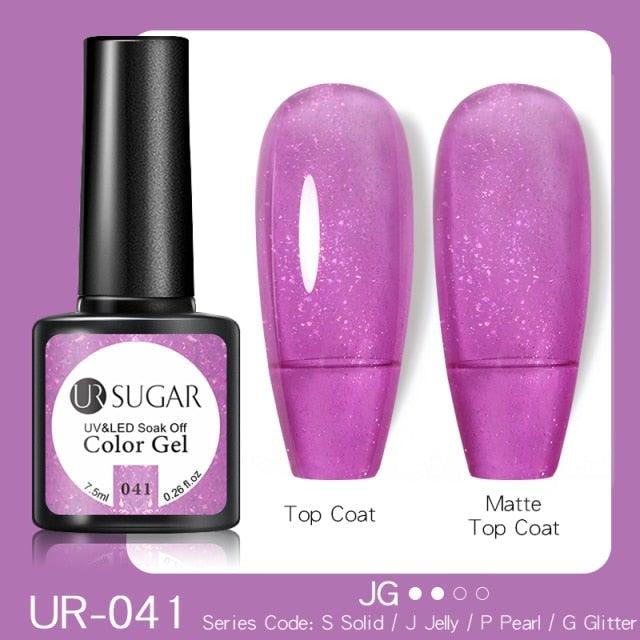 2022 New Reflective Glitter Nail Gel 8ml Permanent UV/LED Glossy Effect Popular Diamond Nail Gel Design For Womens