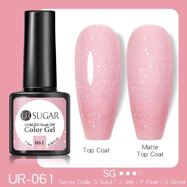 2022 New Reflective Glitter Nail Gel 8ml Permanent UV/LED Glossy Effect Popular Diamond Nail Gel Design For Womens