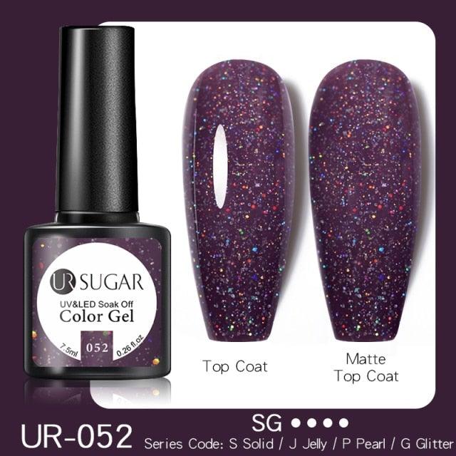 2022 New Reflective Glitter Nail Gel 8ml Permanent UV/LED Glossy Effect Popular Diamond Nail Gel Design For Womens