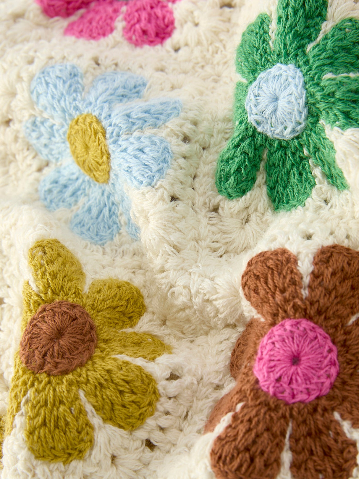 Summer Crochet Floral Girl Set