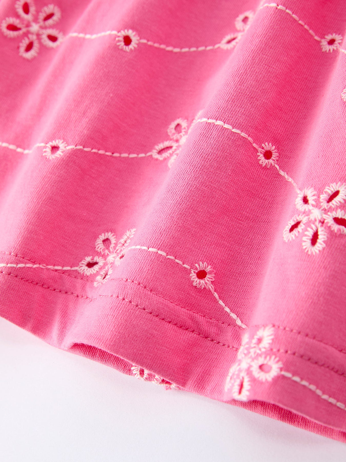 Pink Color Girl Bow Strap Ruffle Dress