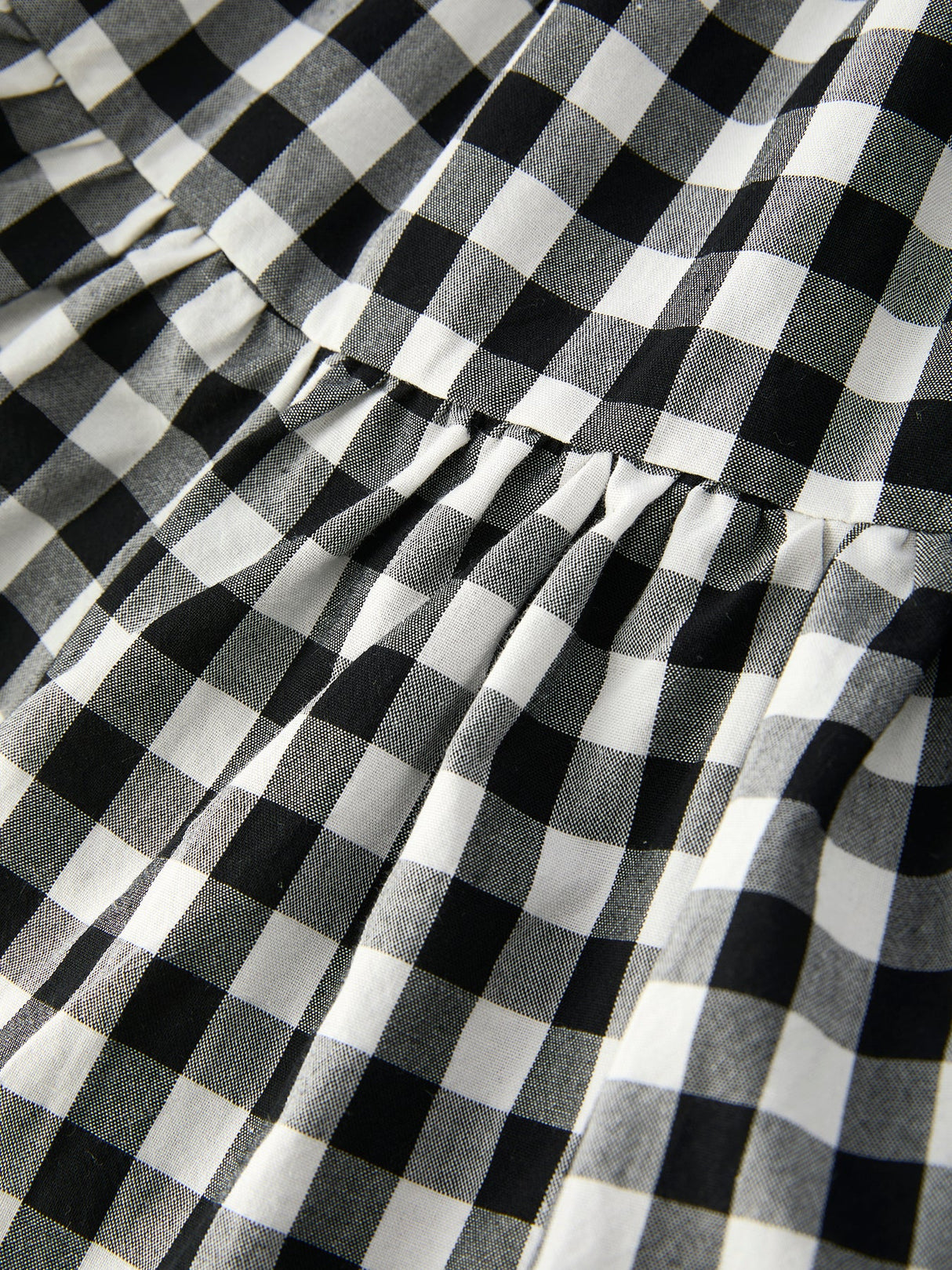 Mommy & Me Plaid Girl Smocked Ruffle Dress