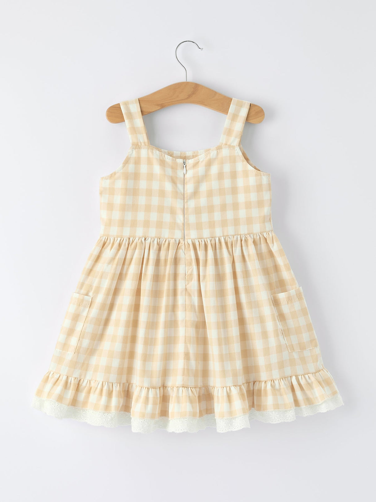 Mommy & Me Plaid Girl Dress With Pocket