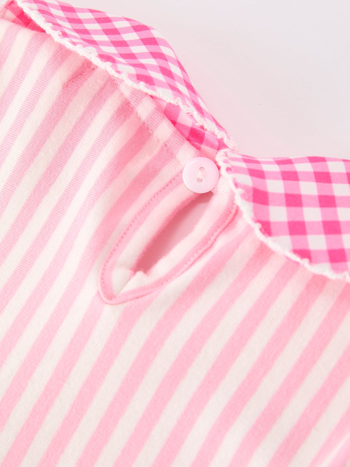 Back To School Girls Striped lapels Bow Dress