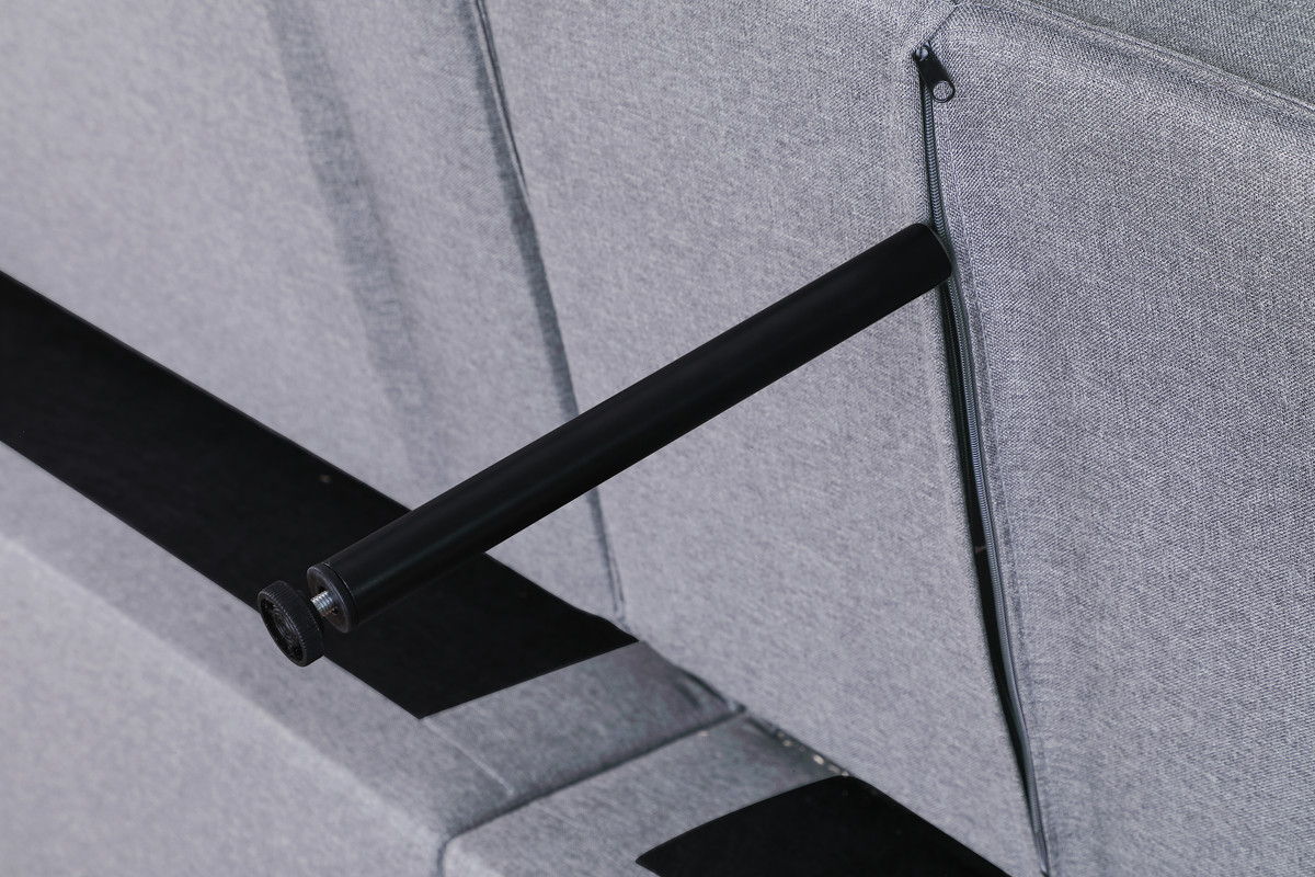 Zoey - Linen Convertible Sleeper Loveseat With Side Pocket by Couch.com