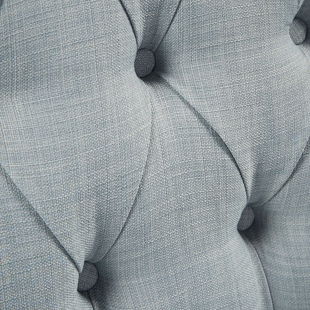 Upholstered Accent Chair with Button Tufted Back and Removable Seat Cushion