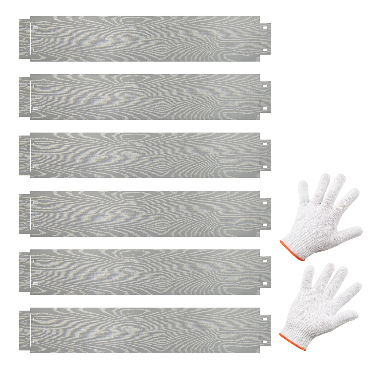 6-Pack 20 FT Galvanized Metal Landscape Edging for Lawn Yard(Patented)