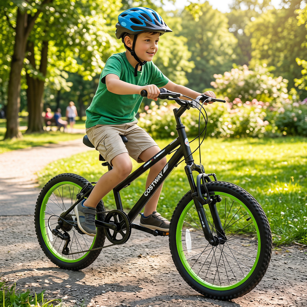 20 Inch Kids Mountain Bike with Adjustable Seat-Black