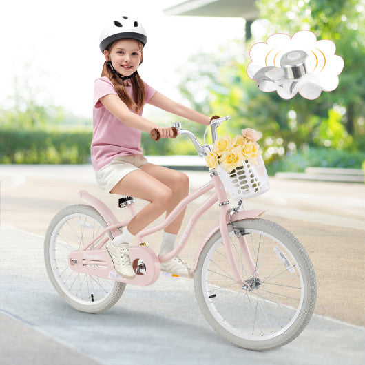 20 Inch Kids Bike with Training Wheels for Boys Girls