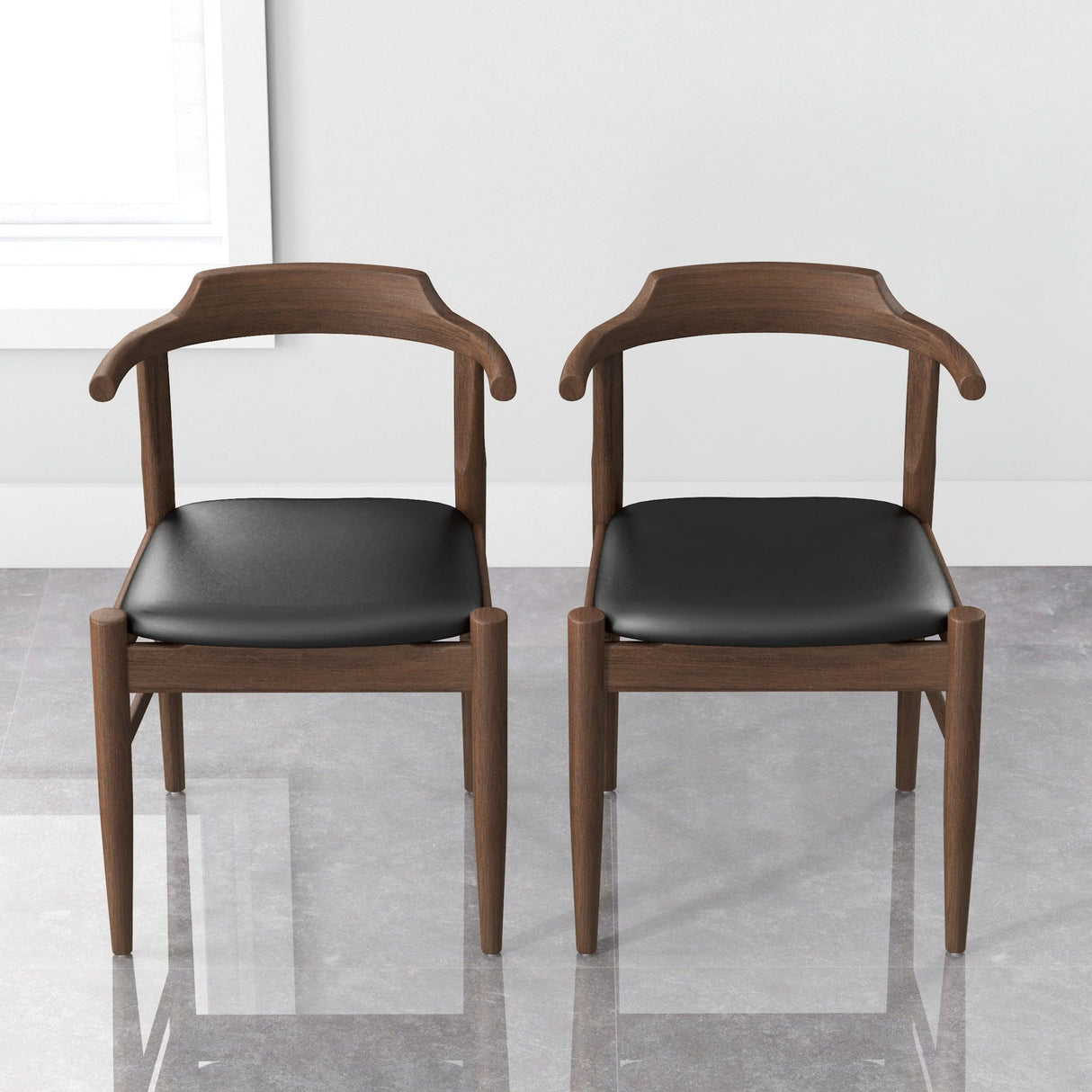 Leon - Mid-Century Modern Dining Chair (Set of 2) by Couch.com