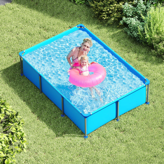690/978/1158/1617 Gal Outdoor Family Swimming Pool with Metal Frame-6 ft
