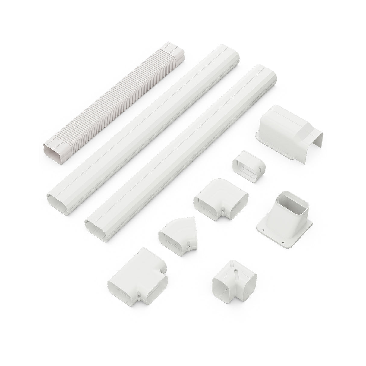 4 Inches W Mini Decorative PVC Slim Line Cover Kit-4 inches