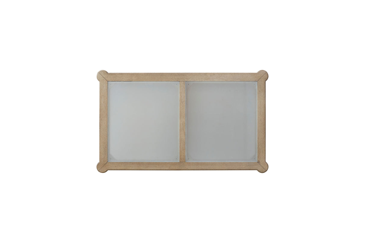 Frosted Glass Top Cocktail Table With Casters - Sand by Couch.com