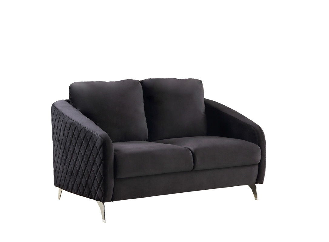 Sofia - Velvet Modern Chic Loveseat Couch by Couch.com