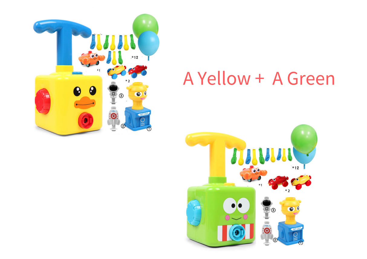 Power Balloon Launch Tower Toy Puzzle Education Inertia Air Power Balloon Car Science Experimen Toy For Children Gift