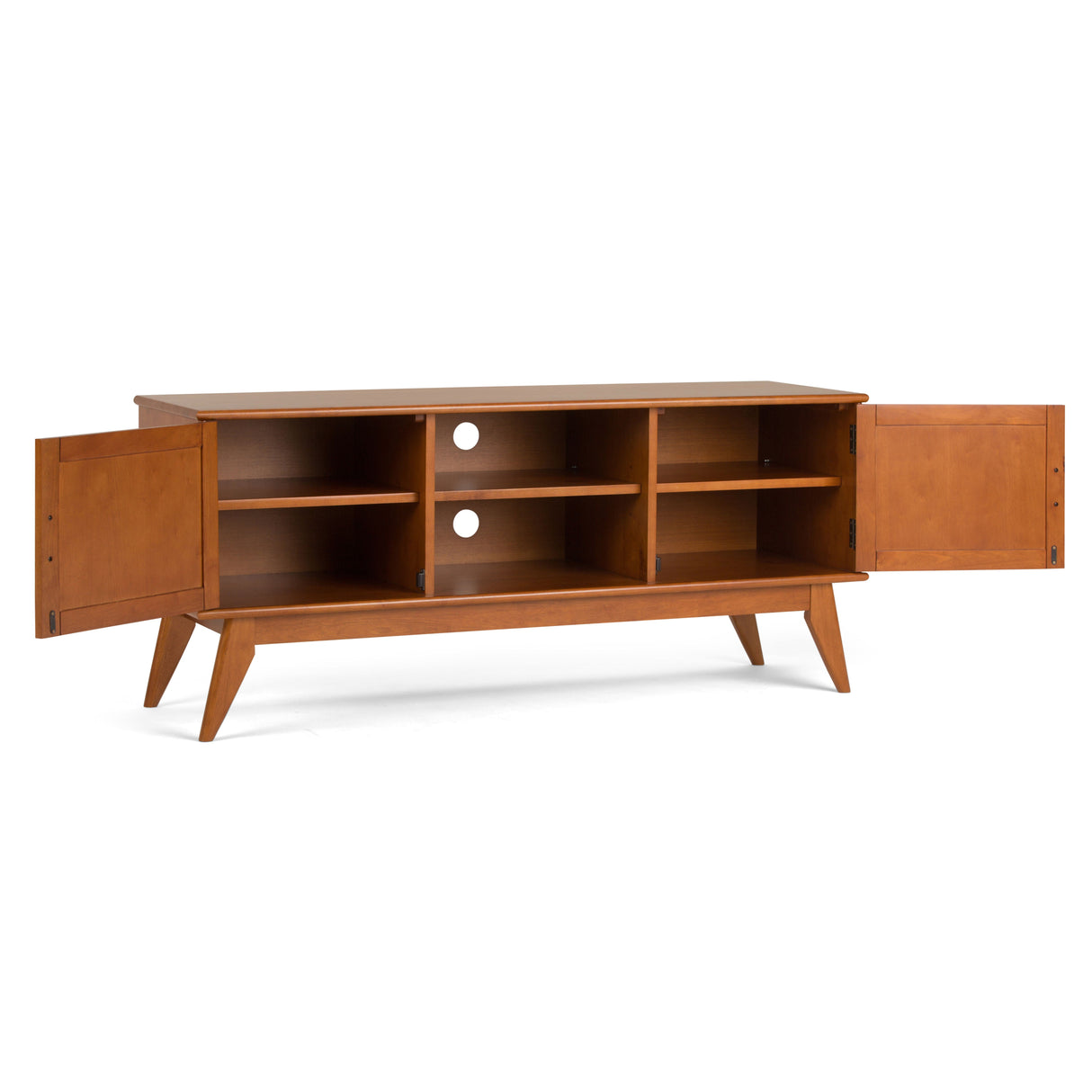Draper - Handcrafted Mid Century Low TV Media Stand by Couch.com