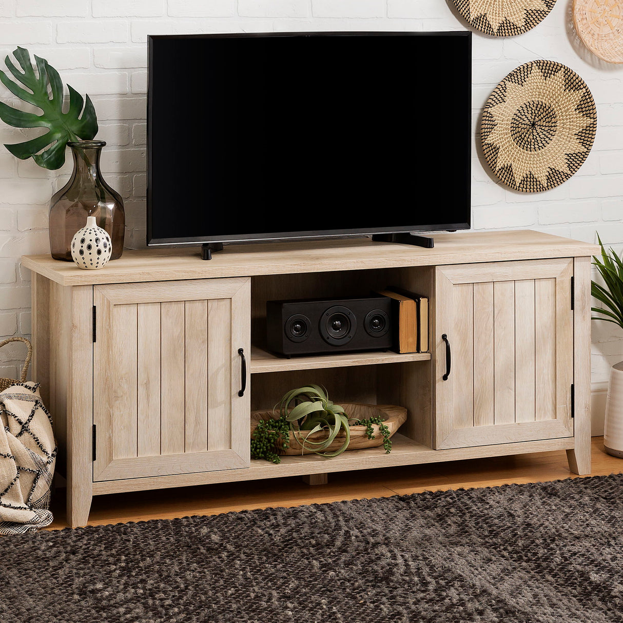 Classic Grooved Door TV Stand For Tvs Up To 65" by Couch.com