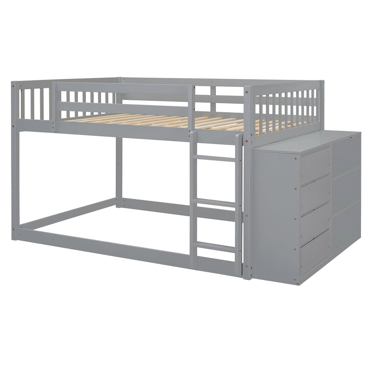 Bunk Bed With 4 Drawers And 3 Shelves by Couch.com