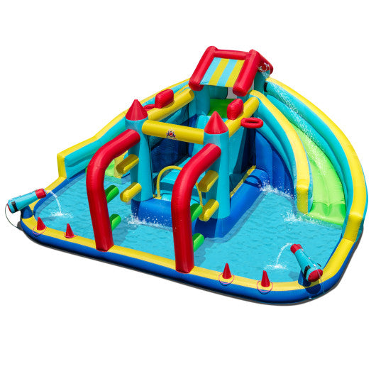 8-in-1 Inflatable Bounce House Water Park without Blower