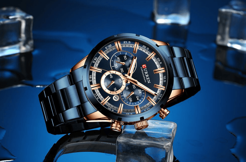 Men's Sports Waterproof Stainless Steel Watch With Chronometers And Special Date Display Unique Design Perfect Gift