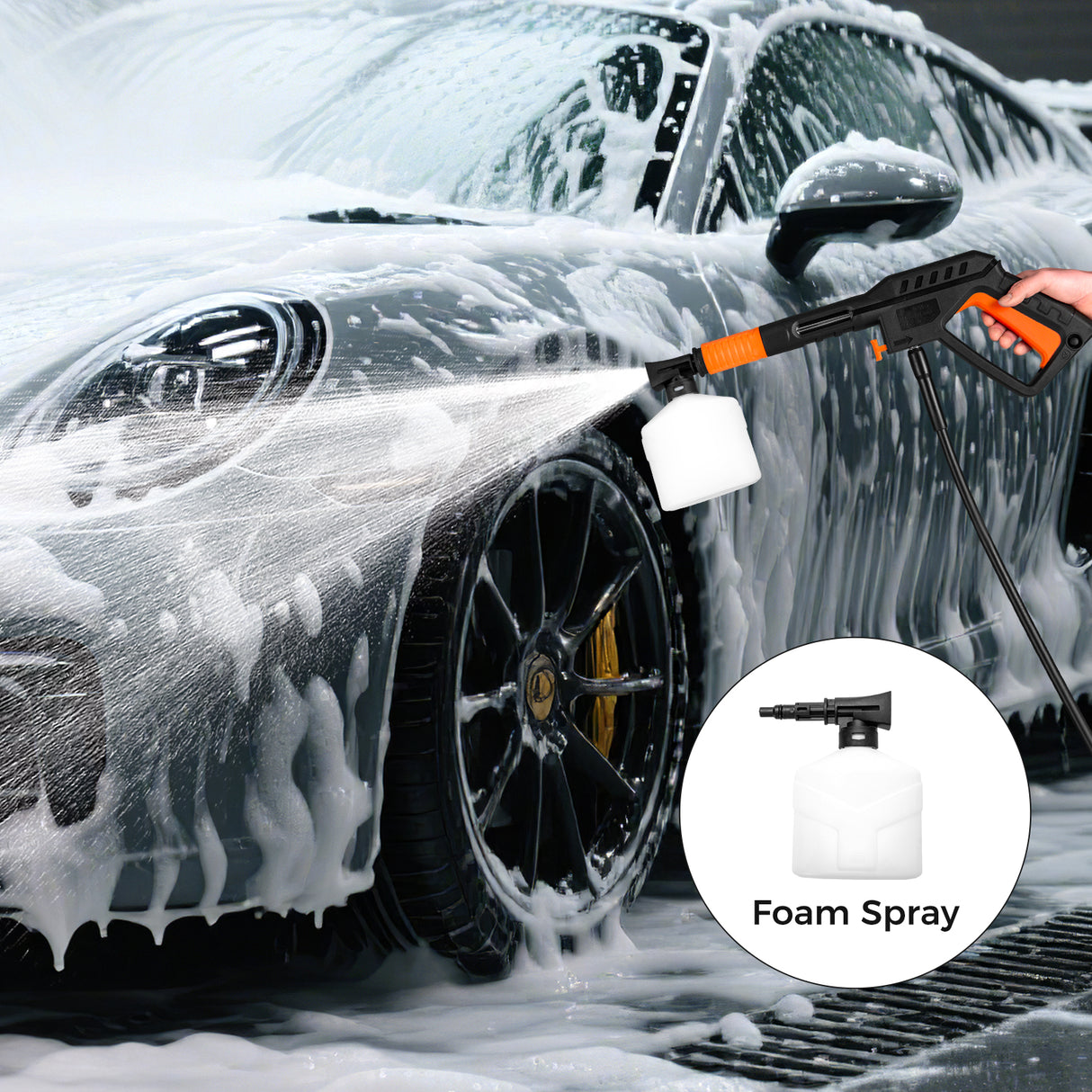2300 PSI 1.8 GPM Electric High Pressure Power Washer-Orange