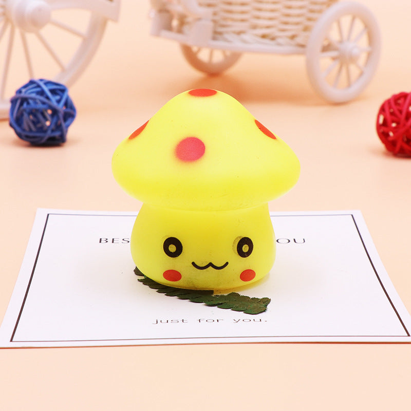 Color-changing LED mushroom night light