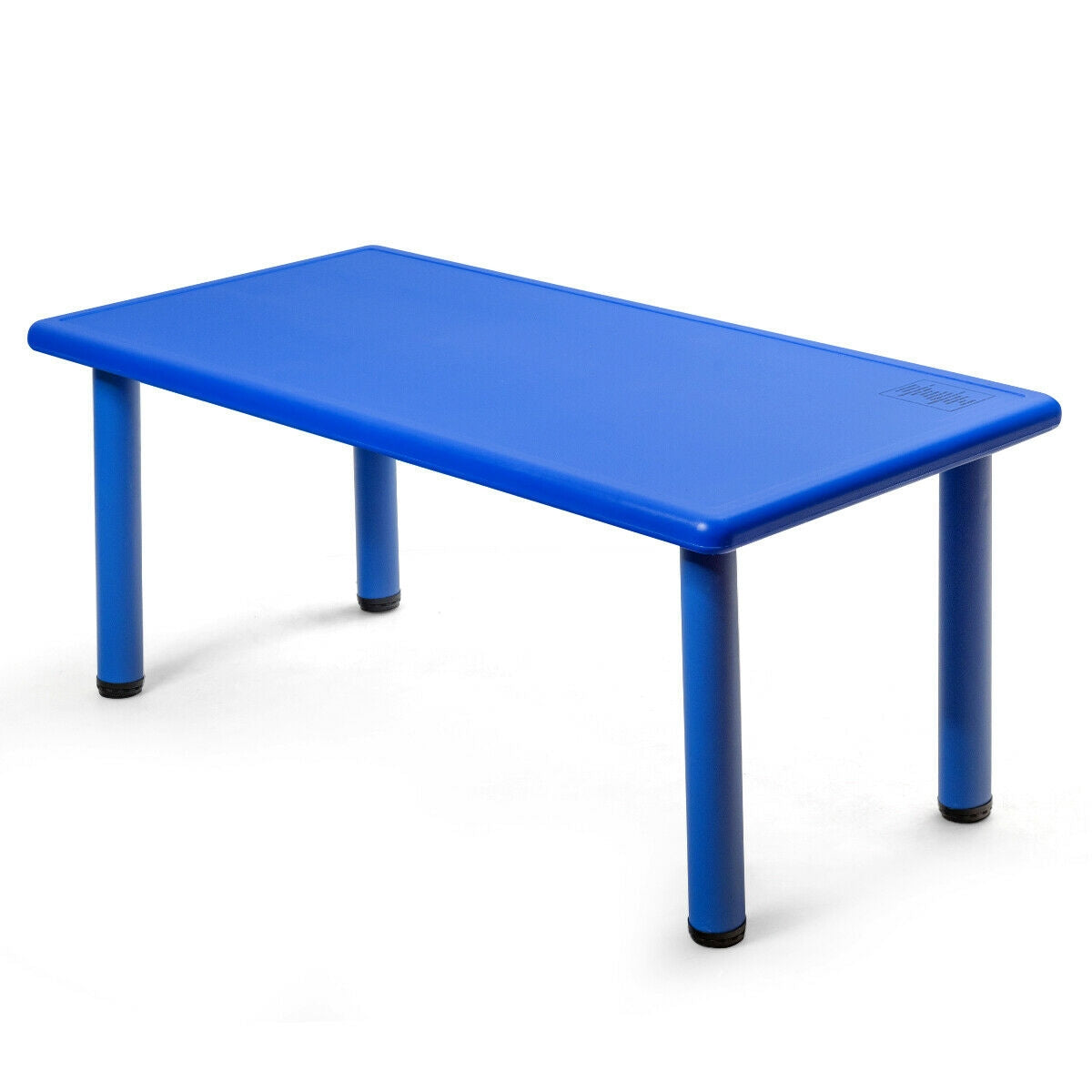 Kids Plastic Rectangular Learn and Play Table-Red