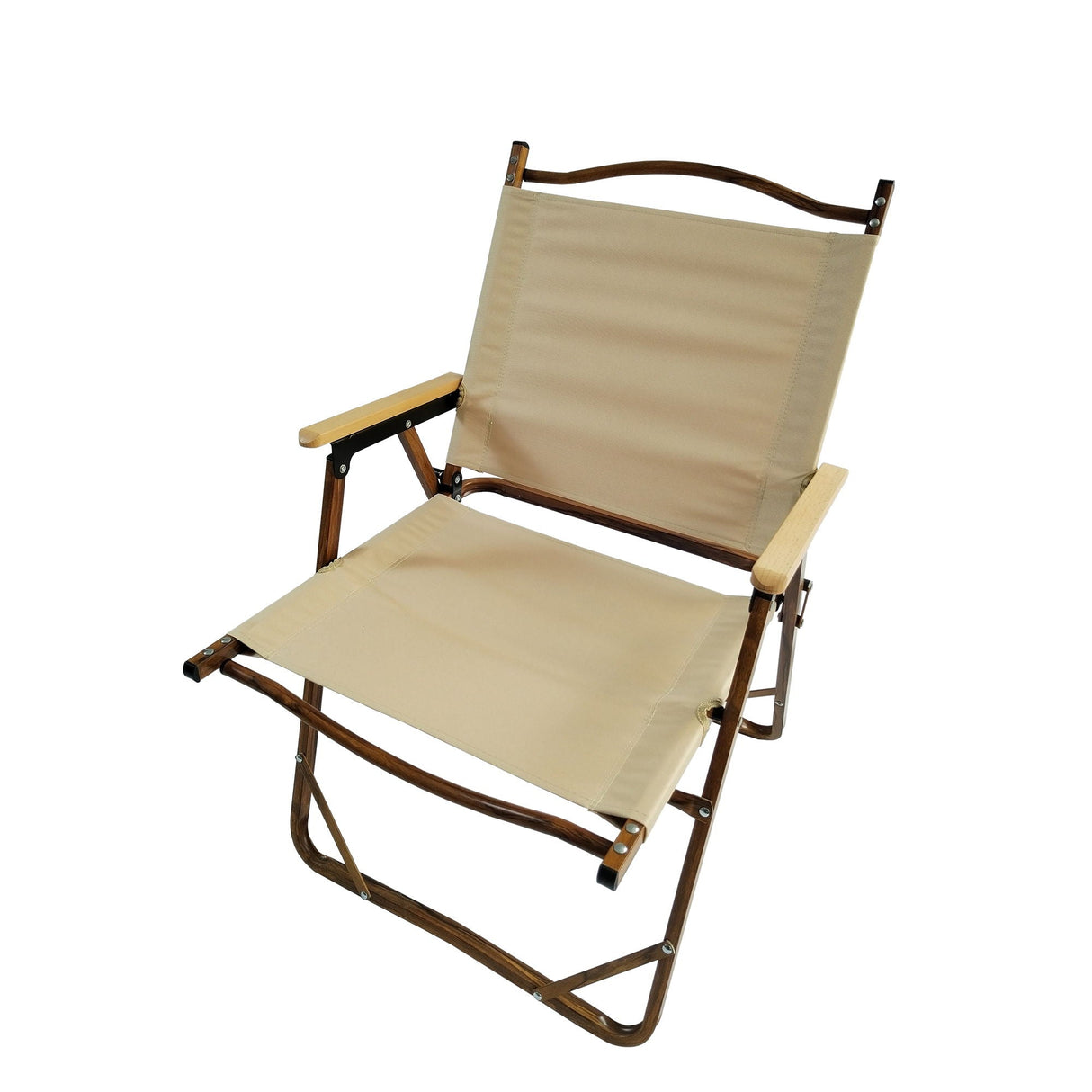 Comfy - Foldable And Portable Chair With Armrests, Indoor And Outdoor Universal (Set of 4) - Brown by Couch.com