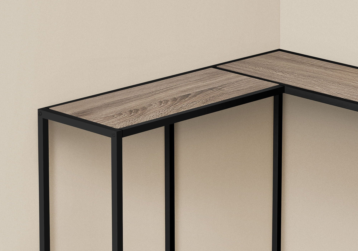 Corner Accent Console Table For Entryway, Unique L-Shaped Design by Couch.com
