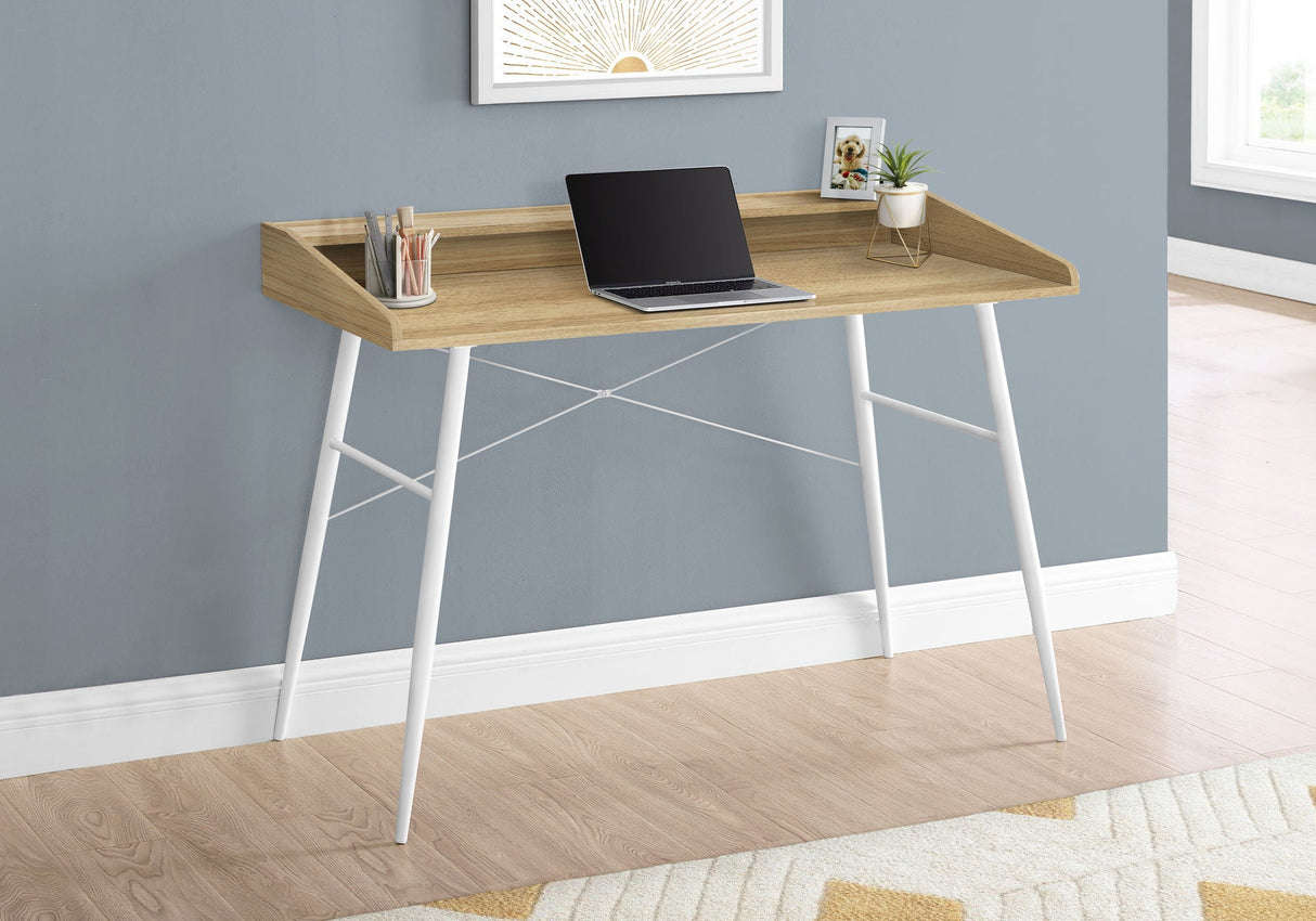 Computer Desk For Home Office, Laptop, Storage Shelves, Contemporary & Modern - Natural by Couch.com