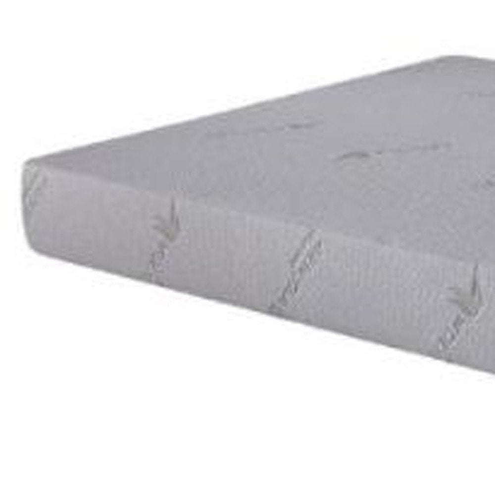 6" White Twin Aloe Vera Infused Memory Foam Mattress