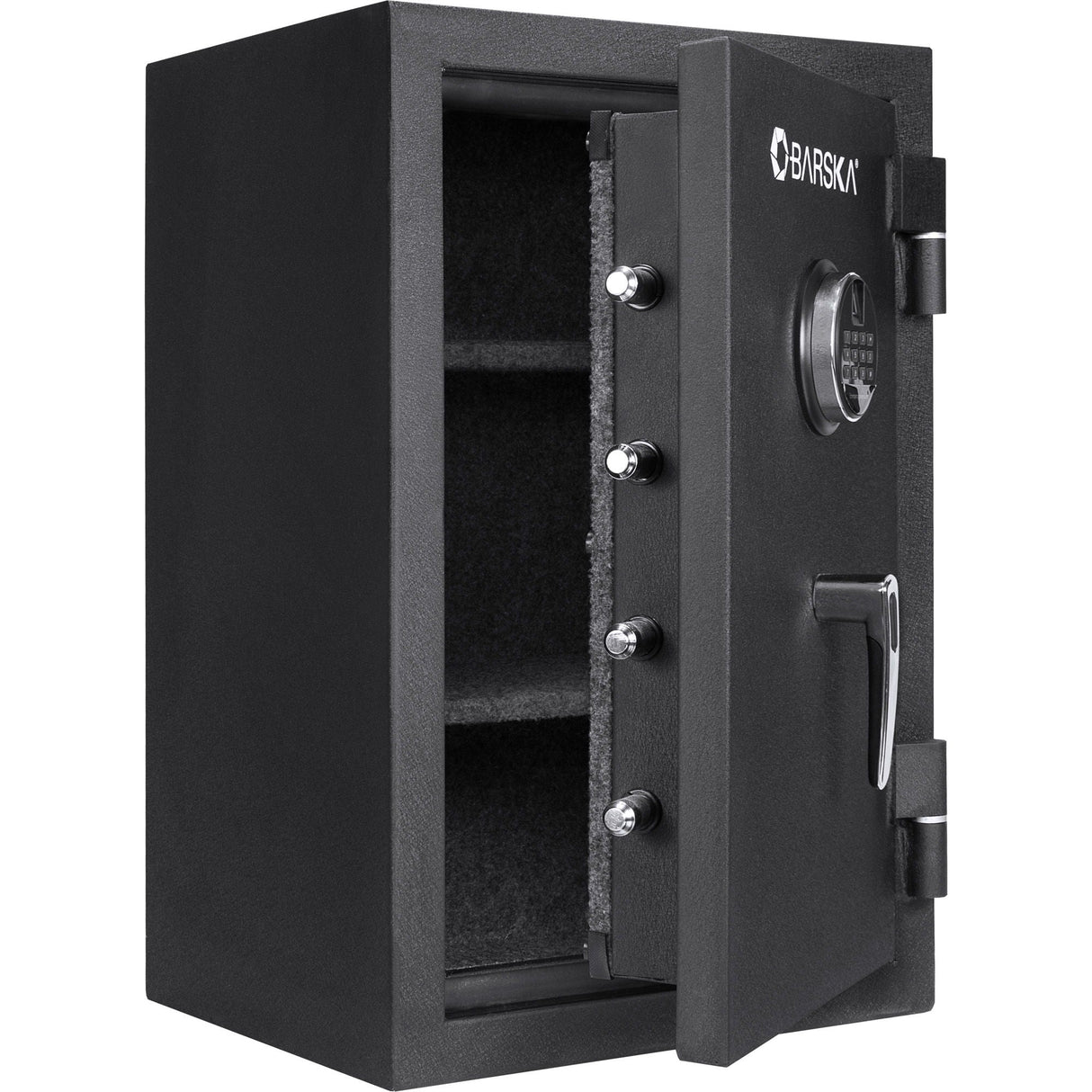 2.02 Cubic Ft Biometric Keypad Fire Resistant Safe - Black by Couch.com