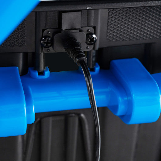 24V Kids Ride on Electric ATV Quad Car with Realistic Sounds and  LED Lights-Navy